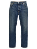 Blue Regular Waist Jeans 1