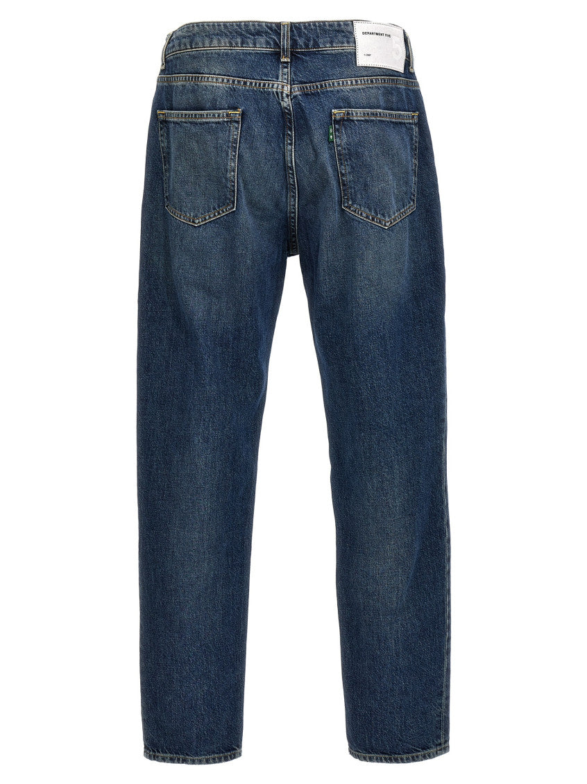 Blue Regular Waist Jeans 2