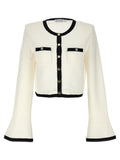 BlackWhite Crochet cardigan 1