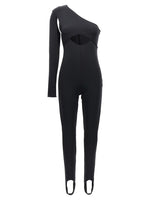Black Scuba cut out one-length bodysuit 1