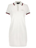 White Maxi cut out polo dress 1