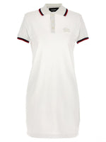 White Maxi cut out polo dress 1