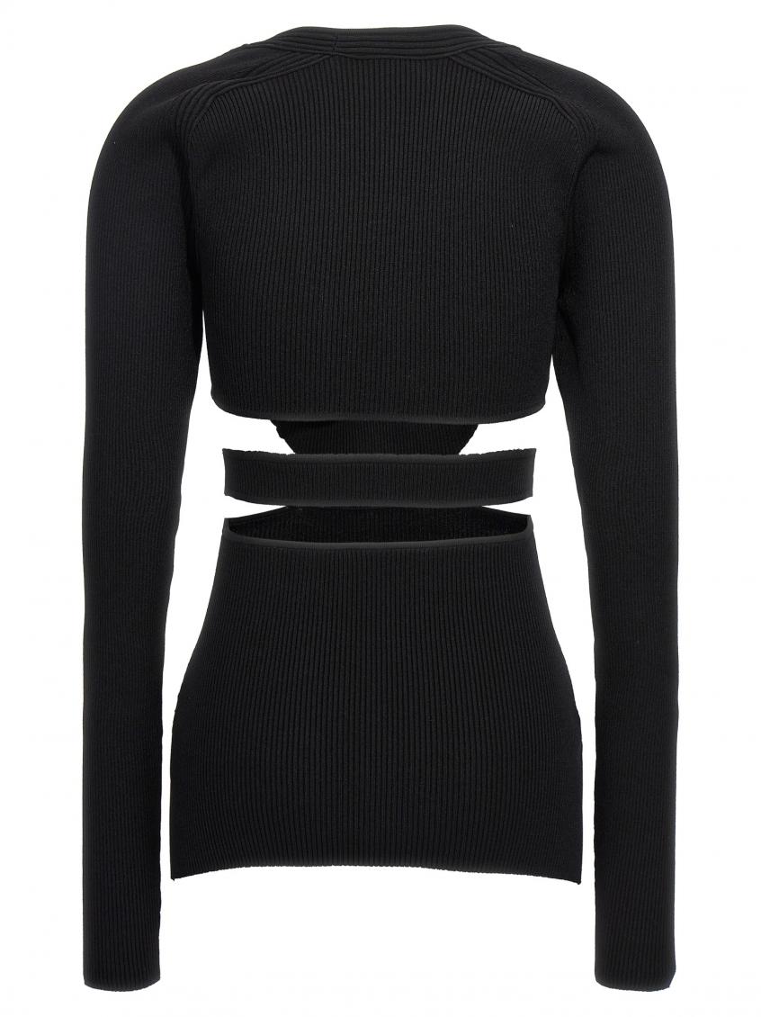 Black Cut-out sweater 3