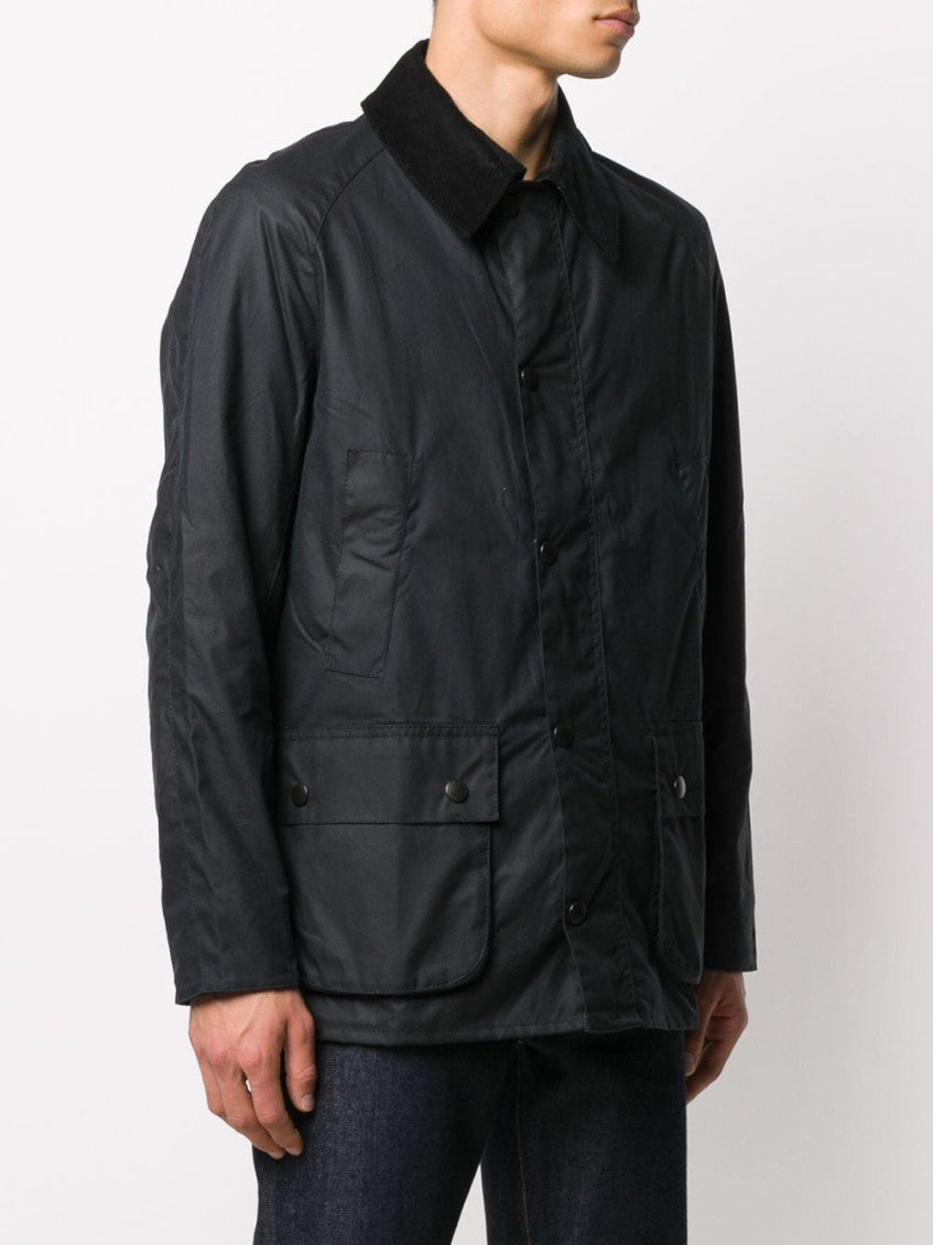 Navy Blue Ashby Waxed Jacket 3