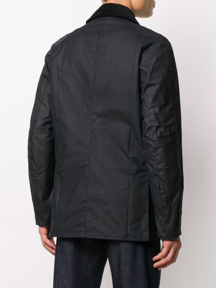 Navy Blue Ashby Waxed Jacket 4