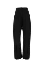 Black Wool Wide-leg Pant 1
