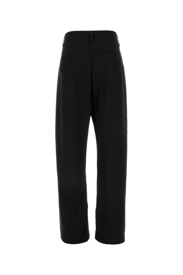 Black Wool Wide-leg Pant 2