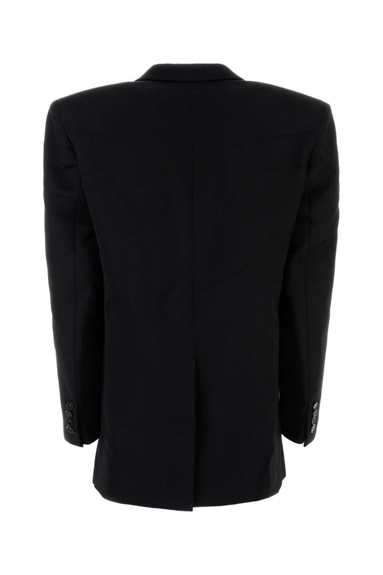 Black wool blazer 2