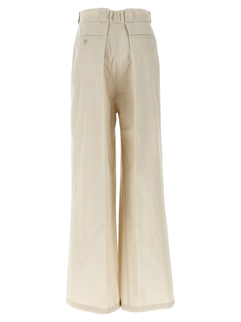 Beige Wide range of trousers 2