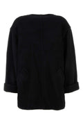 Black Wool Blend Oversize Sweater 1