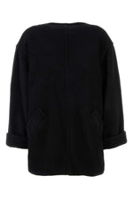 Black Wool Blend Oversize Sweater 1