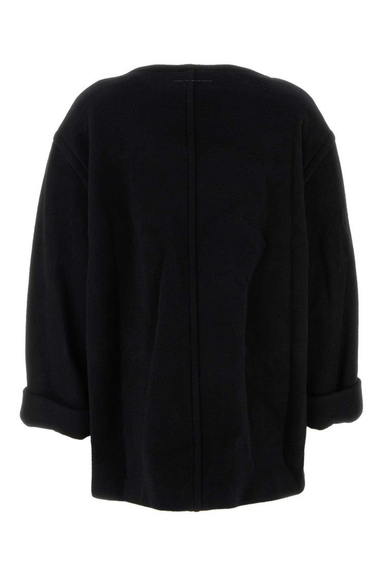 Black Wool Blend Oversize Sweater 2