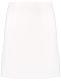 White High-waist Wool Skirt 1