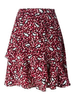 Red Draped Skirt 1