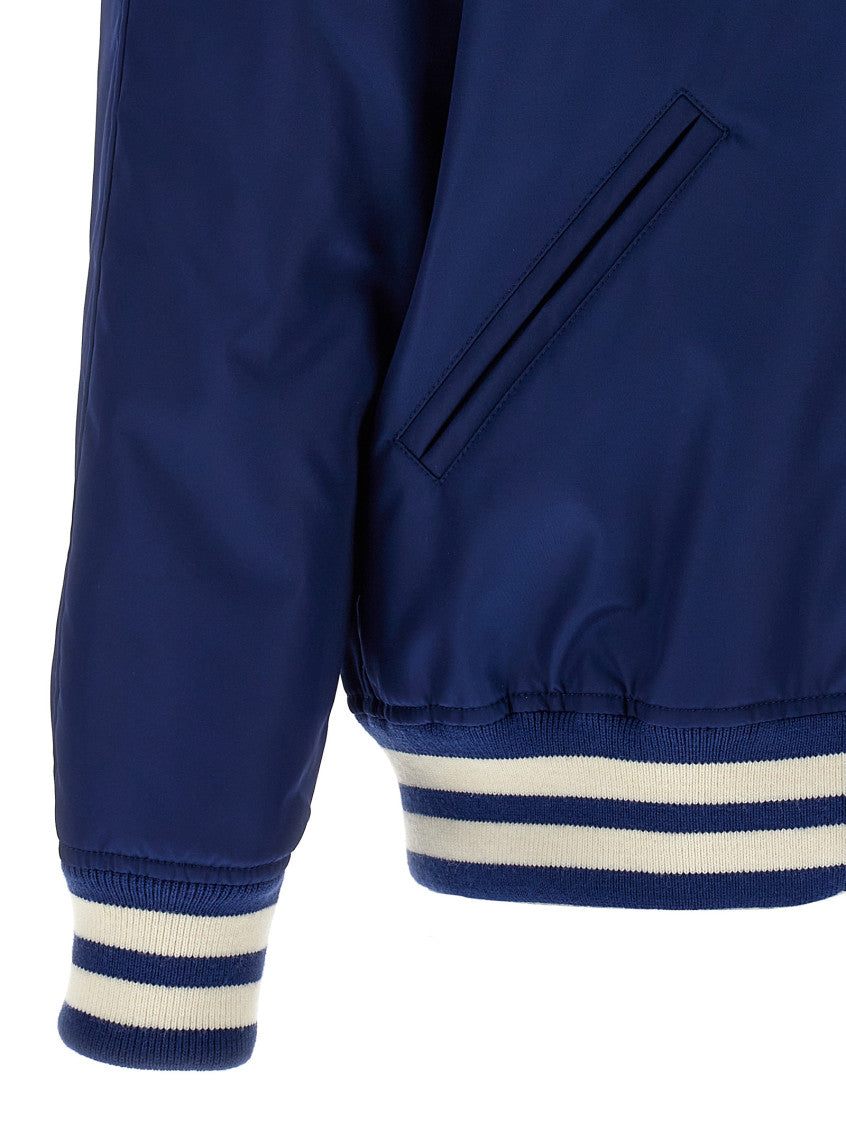 Blue 'Chez Valentino' Bomber Jacket 4