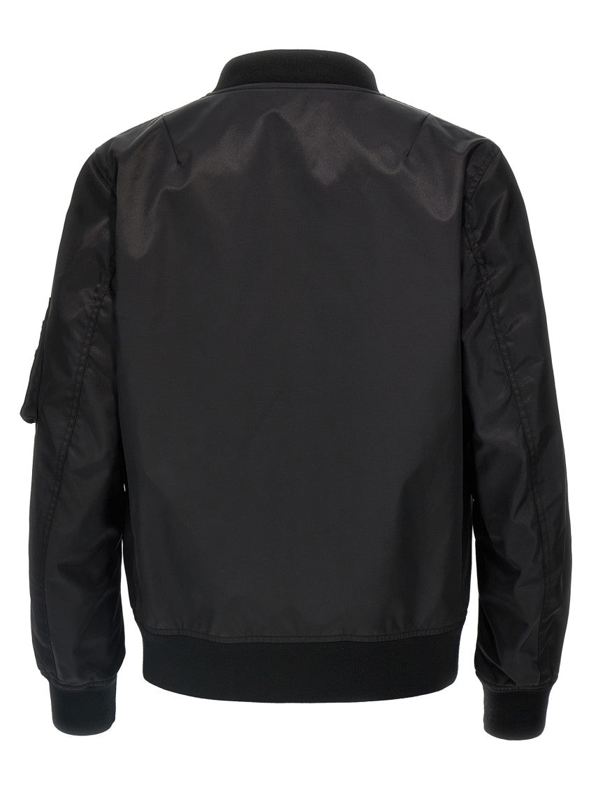 Black Logo Bomber Jacket 2