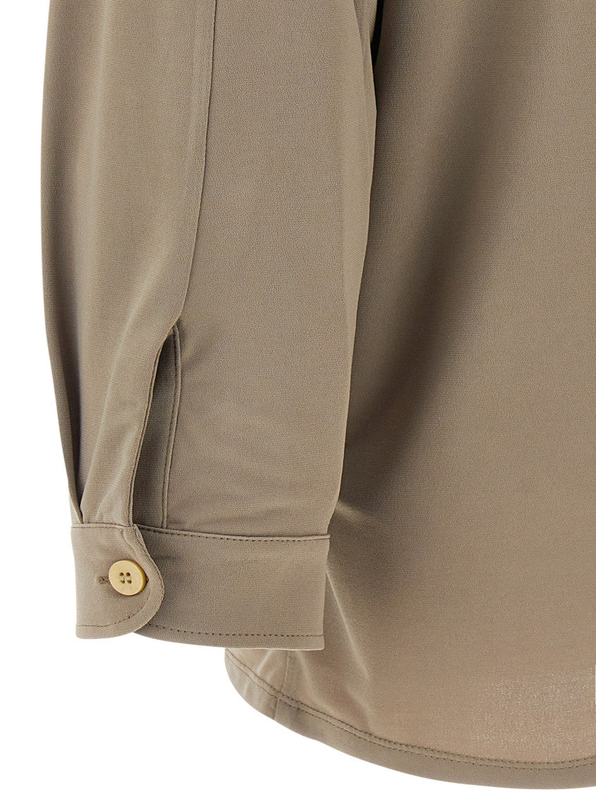 Khaki Polyester Vendemmia Shirt 4