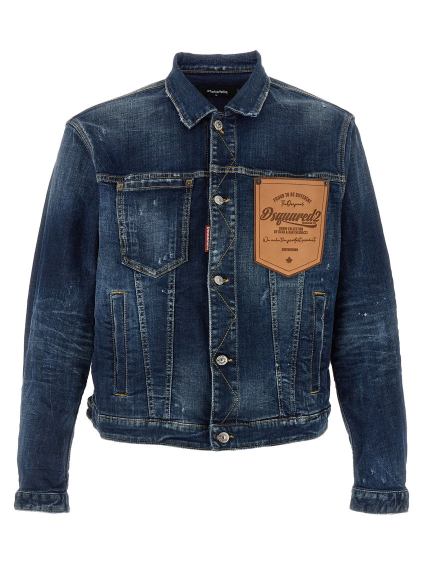 Blue 'Dark Perfect Wash Over' Denim Jacket 1