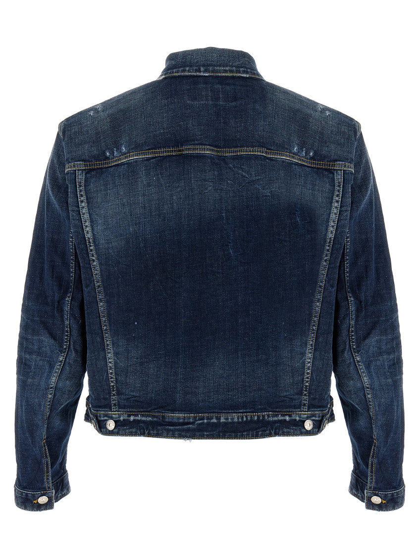 Blue 'Dark Perfect Wash Over' Denim Jacket 2