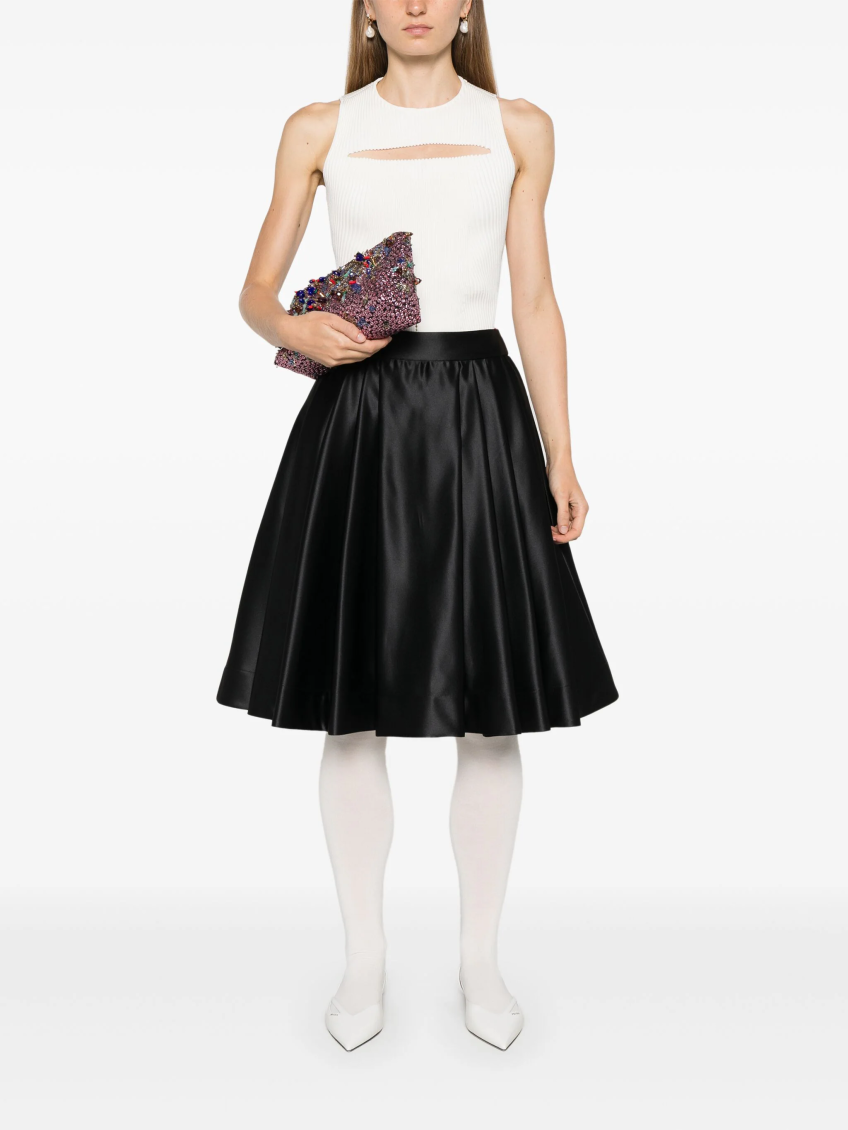 Black Ruota Midi Skirt 2