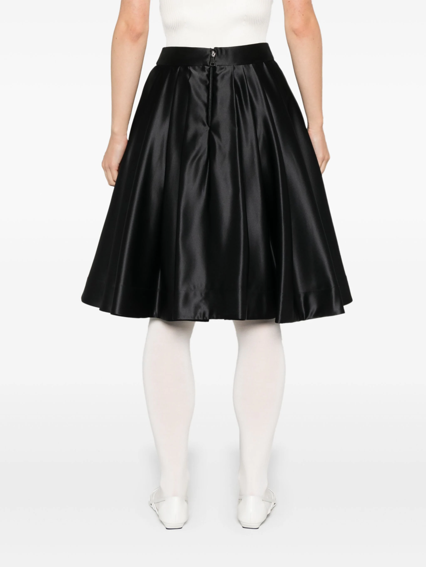 Black Ruota Midi Skirt 4