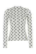 Printed stretch nylon top  1