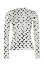 Printed stretch nylon top  1
