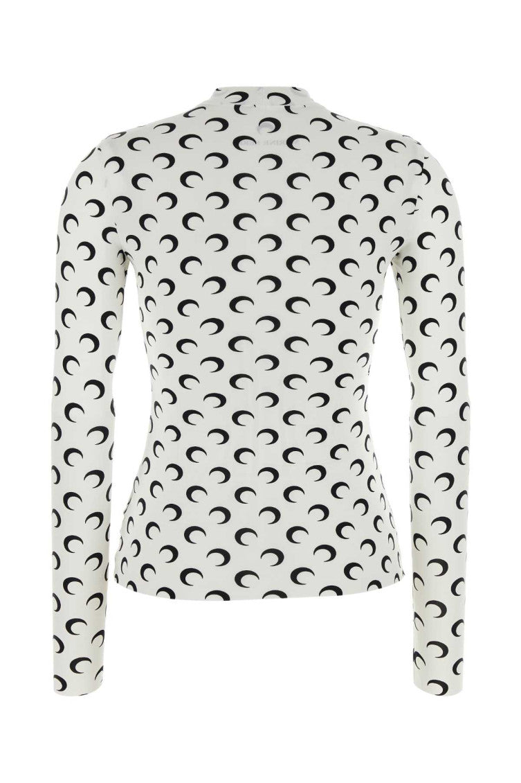 Printed stretch nylon top  2