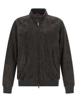 Grey 'G9' bomber jacket 1