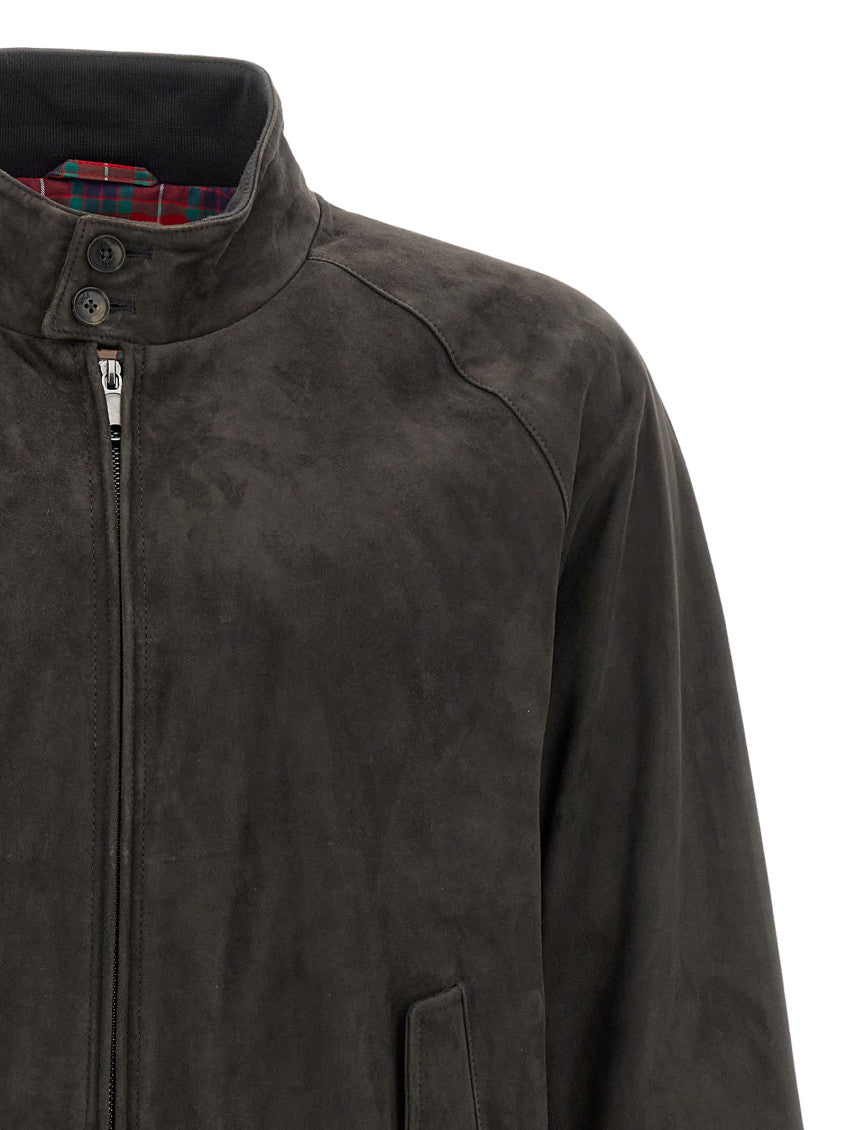 Grey 'G9' bomber jacket 3