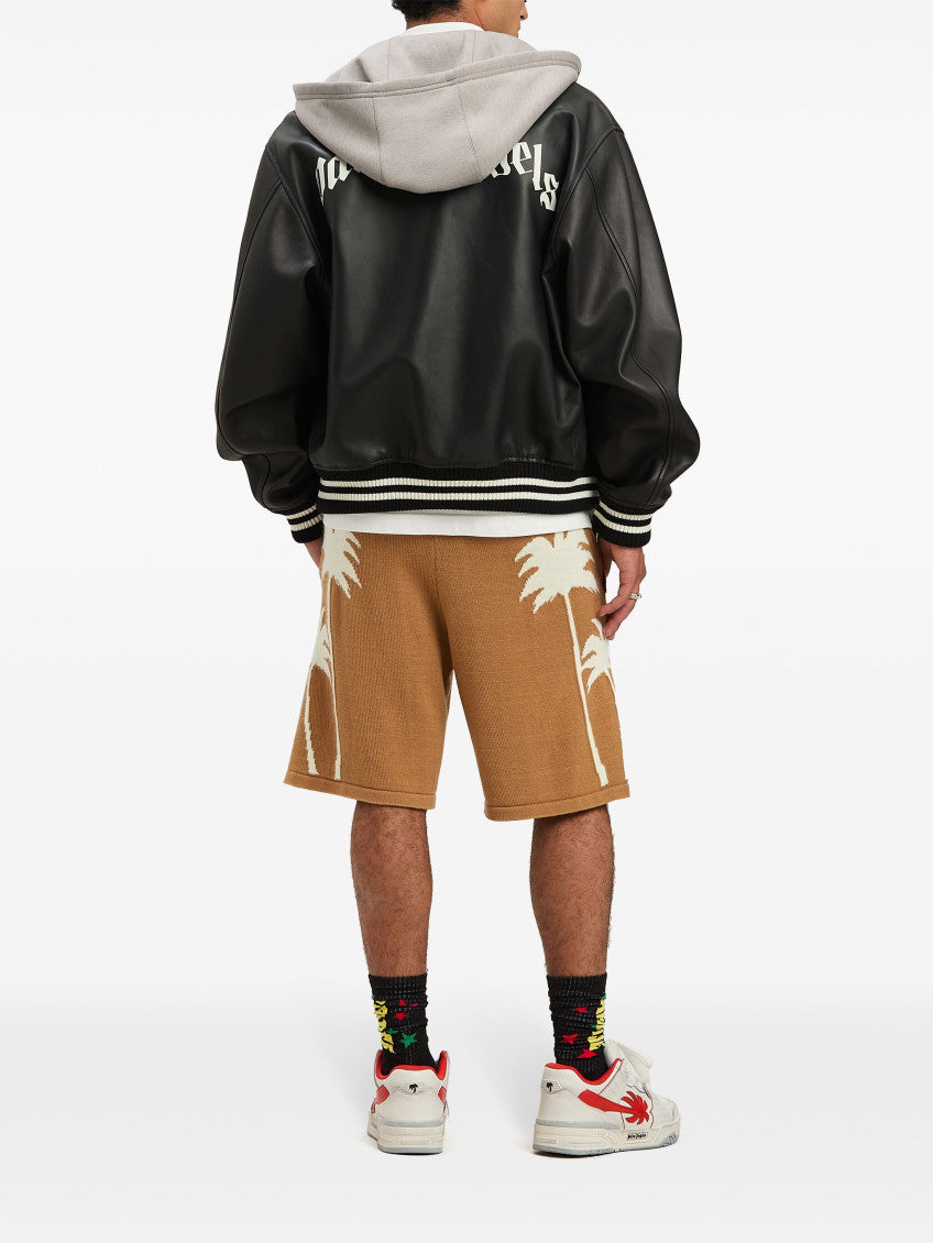 Black Curved-logo Bomber Jacket 2