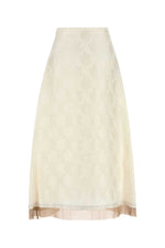 White FF Silk Skirt 1