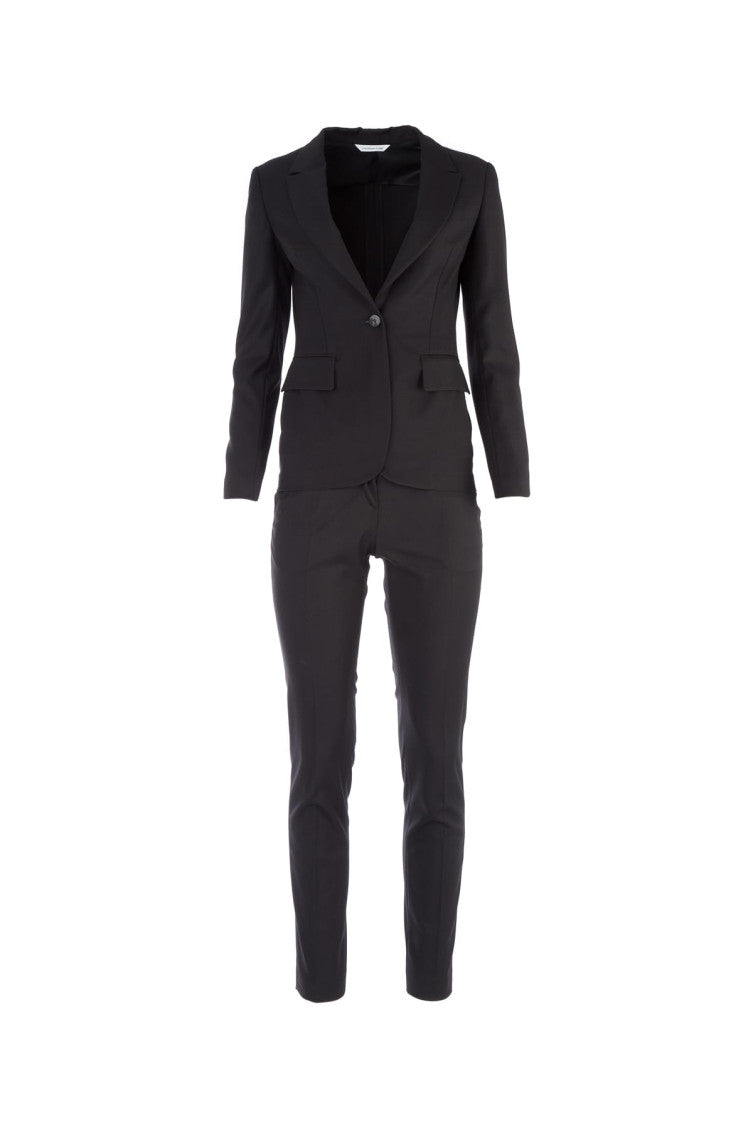 Black Notched-lapels Suit 1
