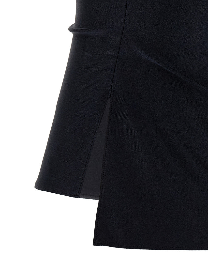 Black Asymmetric Flower Top 4