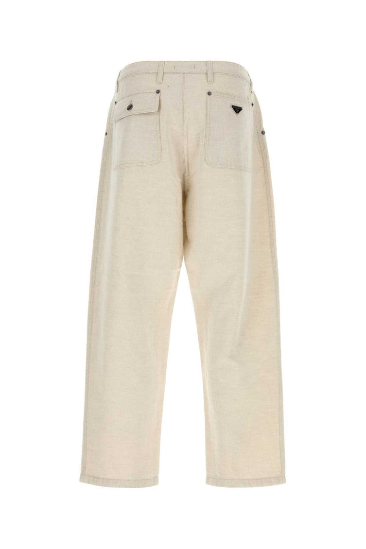 Ivory Chambray Pant 2