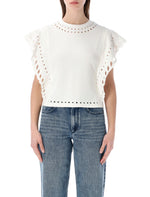 White Crew Neck Top 1
