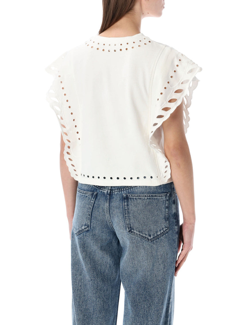 White Crew Neck Top 2