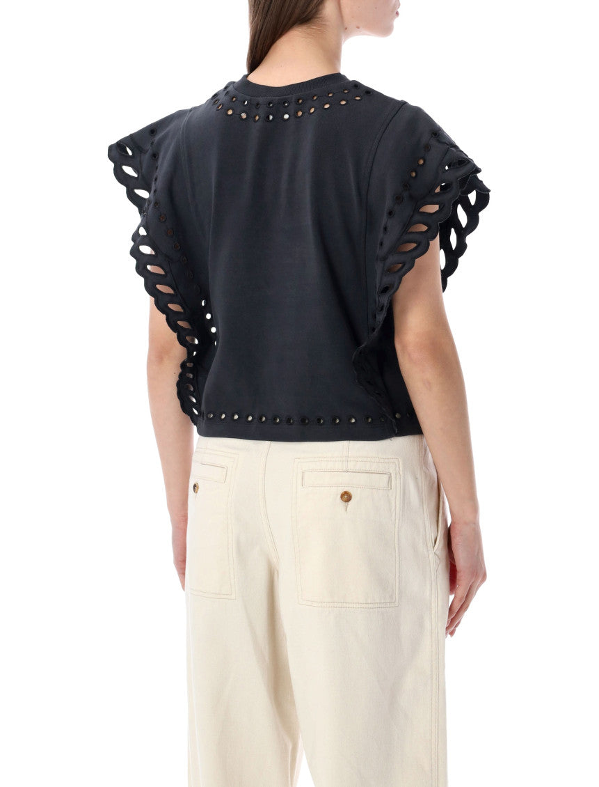 Black Crew Neck Top 2