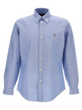Light Blue Logo embroidery shirt 1