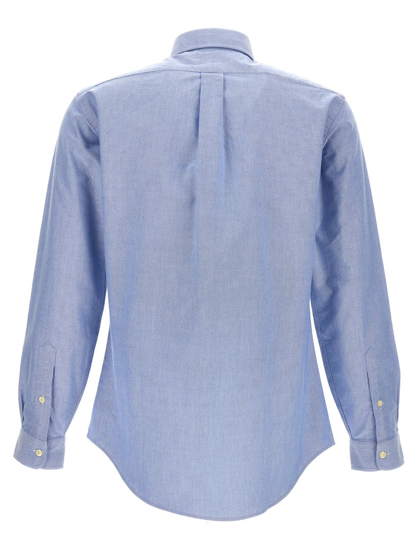 Light Blue Logo embroidery shirt 2
