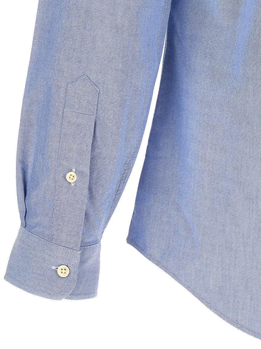 Light Blue Logo embroidery shirt 4