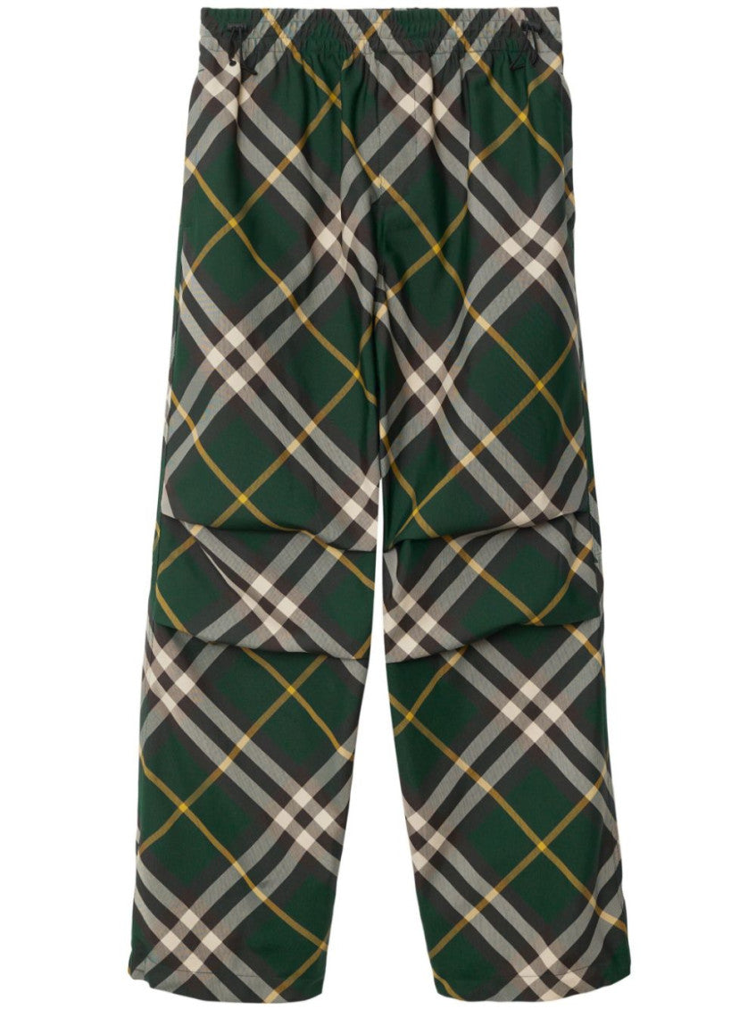 Dark Green Check Pattern Pant 1