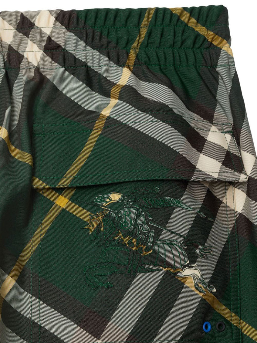 Dark Green Check Pattern Pant 3