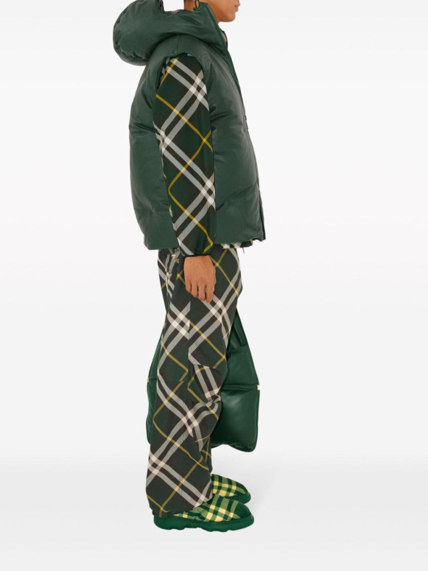 Dark Green Check Pattern Pant 5