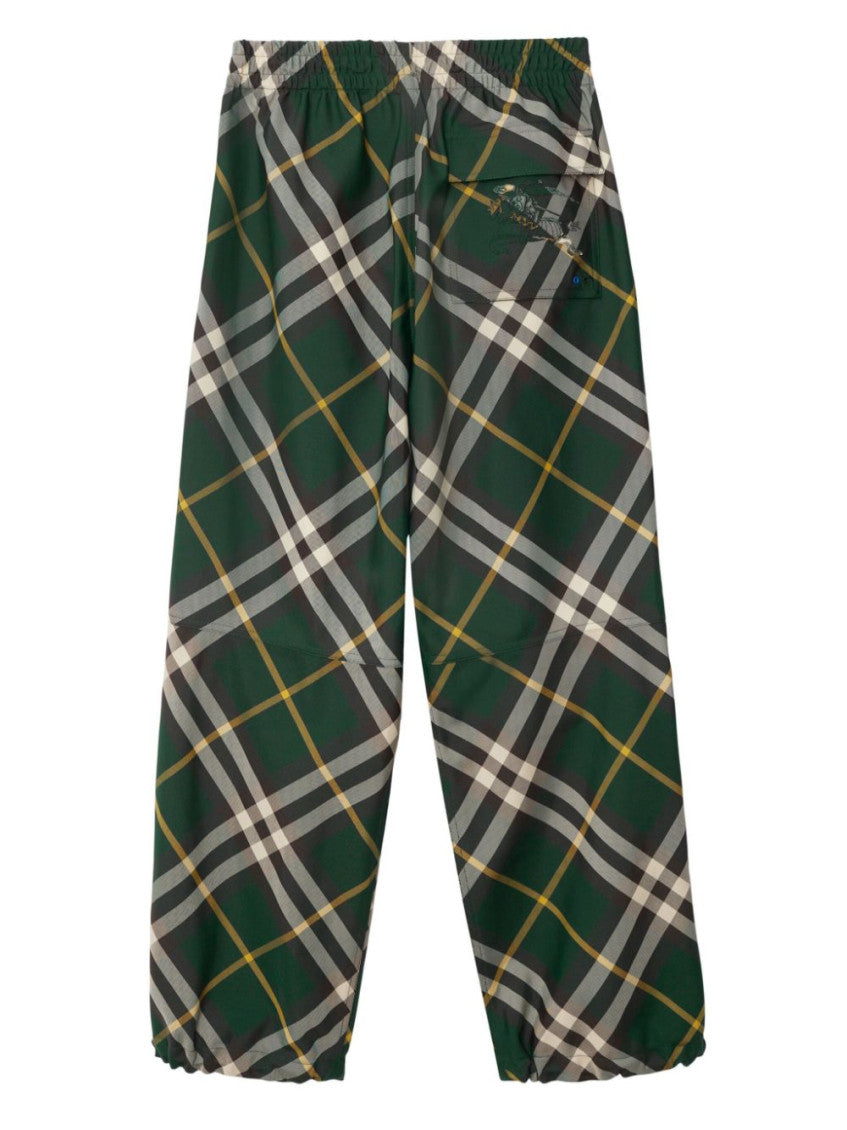 Dark Green Check Pattern Pant 6