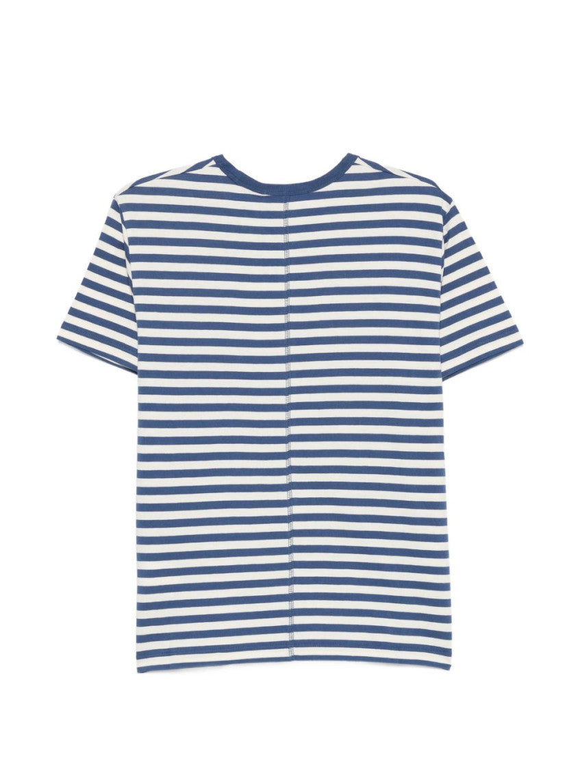 Blue Striped cotton t-shirt 2