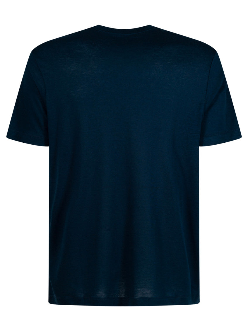 Blue Crew Neck T-Shirt 2
