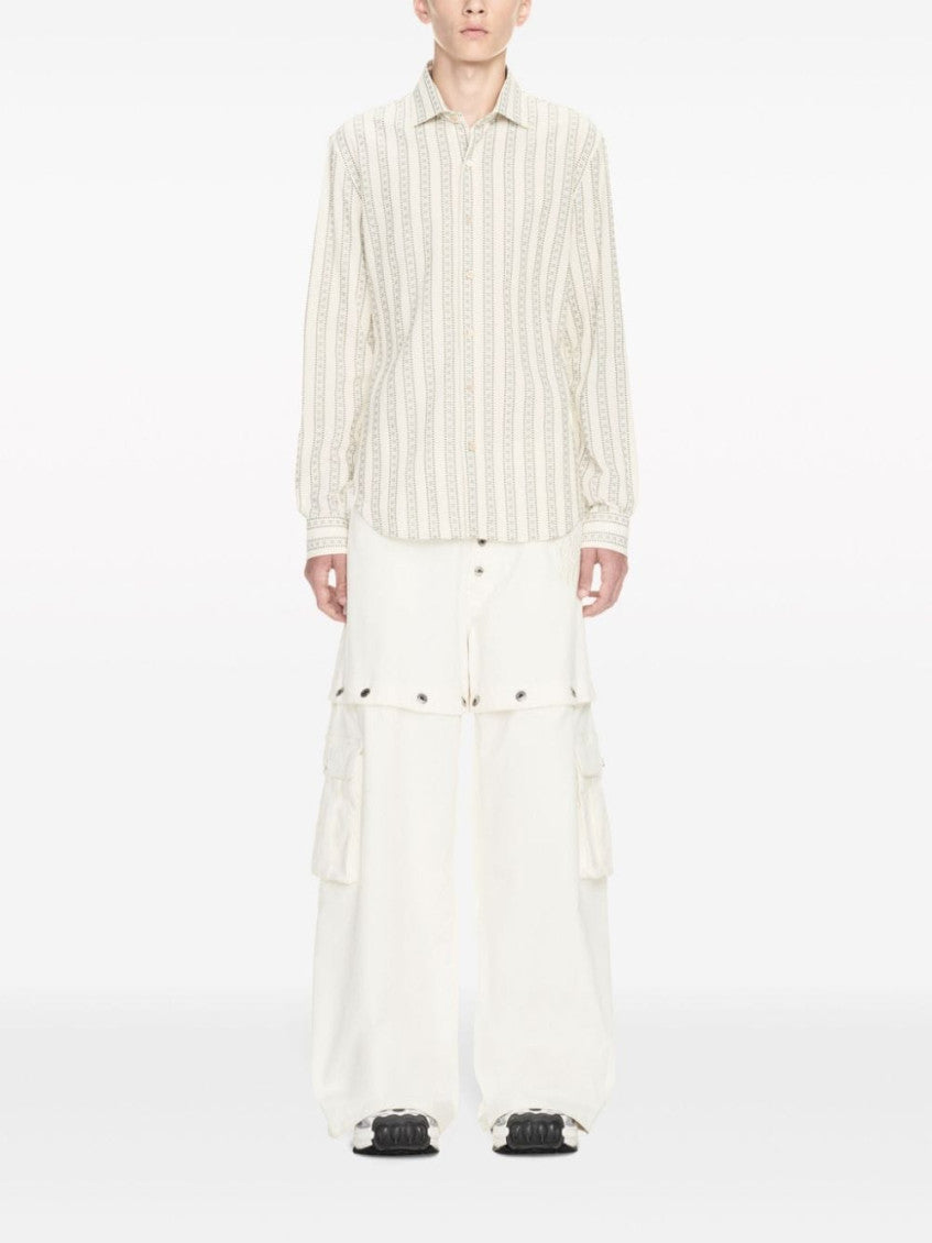 White Logo Baggy-fit Jeans 2