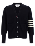 Blue '4-Bar' Wool cardigan 1