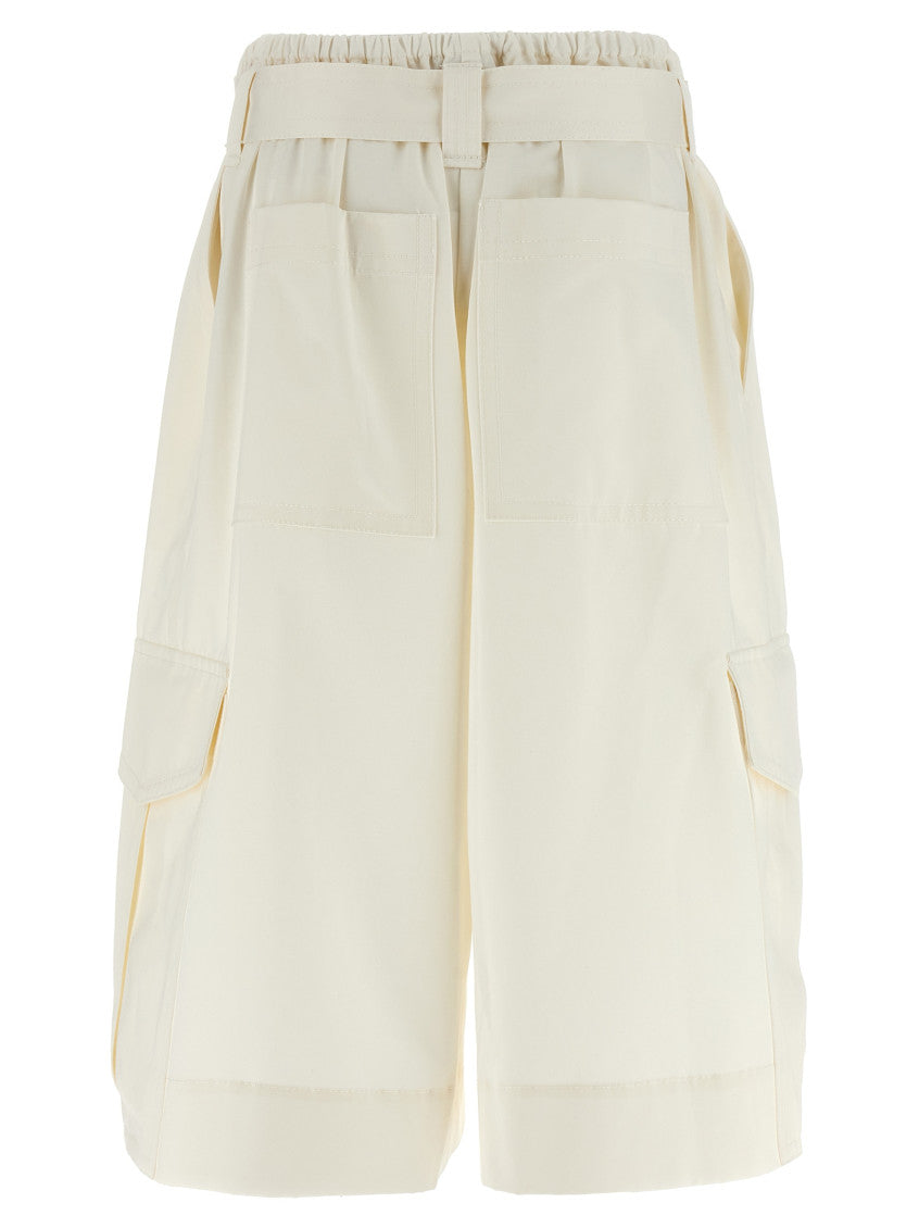 White 'The Illuminate' Bermuda Shorts 2